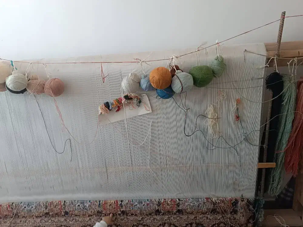 فرش نیم کاره همه چی تکمیل|فرش|مرند, |دیوار