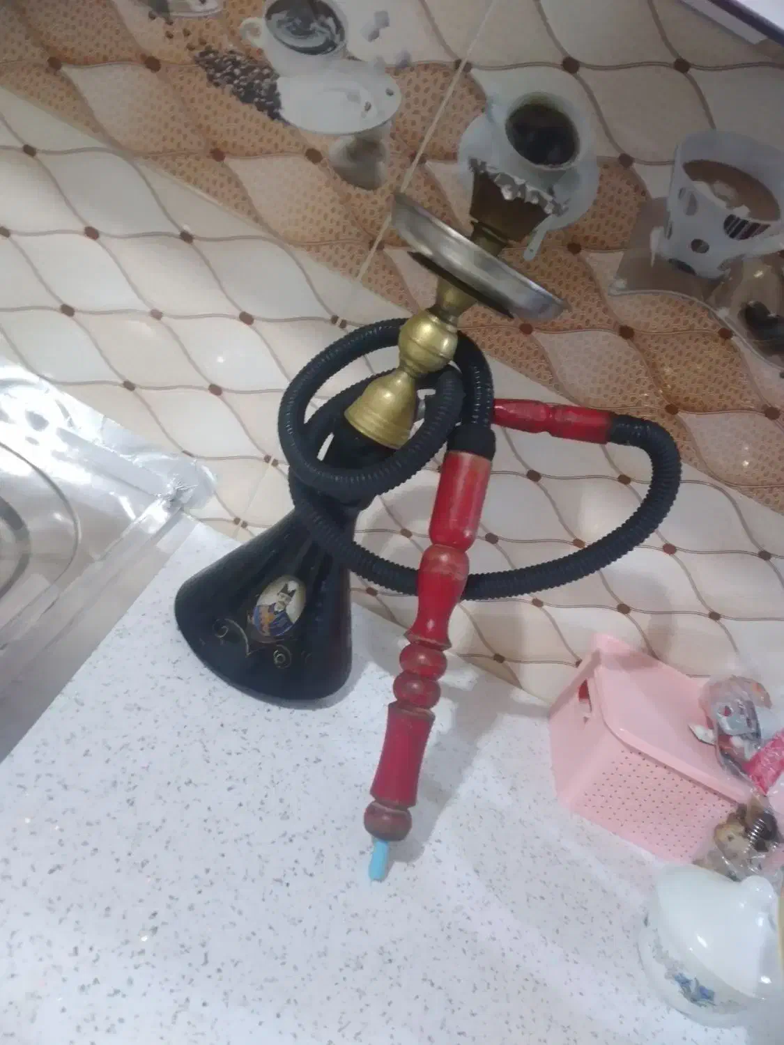 قلیان دوسیب ۵ساله|کلکسیون و سرگرمی|میانه, |دیوار