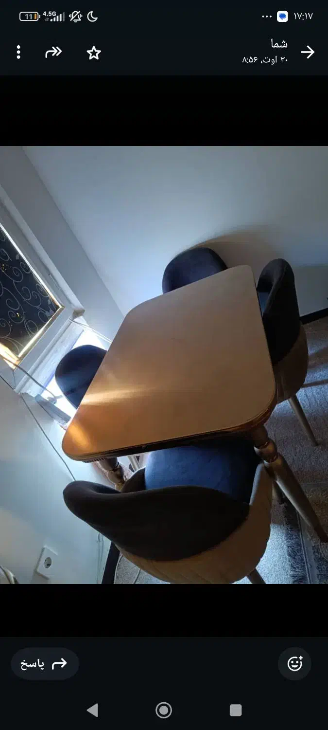 میز ناهار خوری چهارنفره|میز و صندلی غذاخوری|بندر کنگان, |دیوار