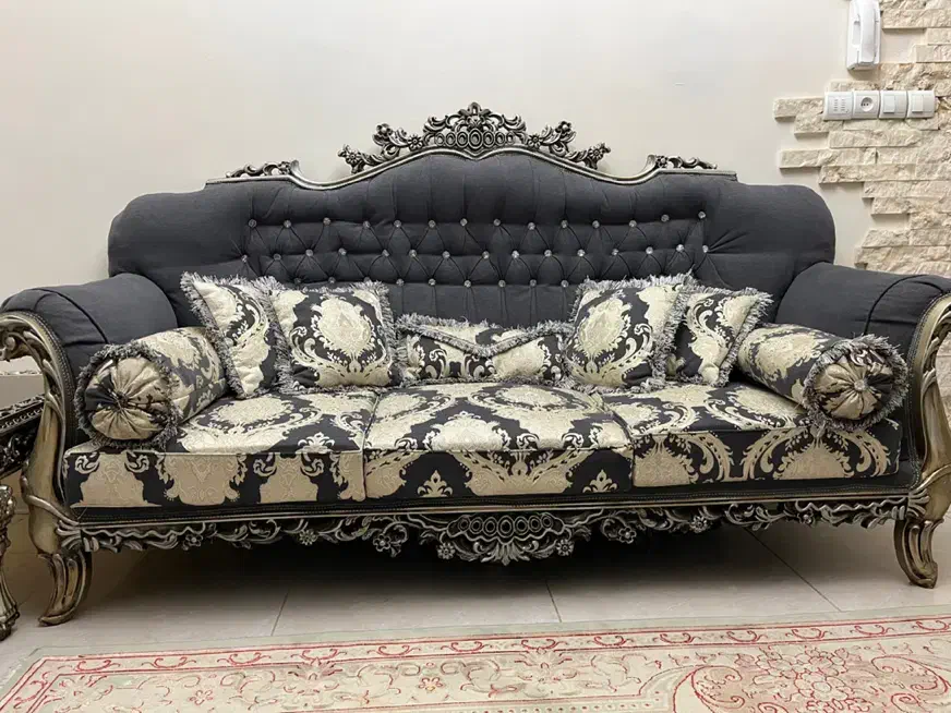 مبل نیم ست با جلو مبلی|مبلمان خانگی و میز عسلی|ری, علایین|دیوار