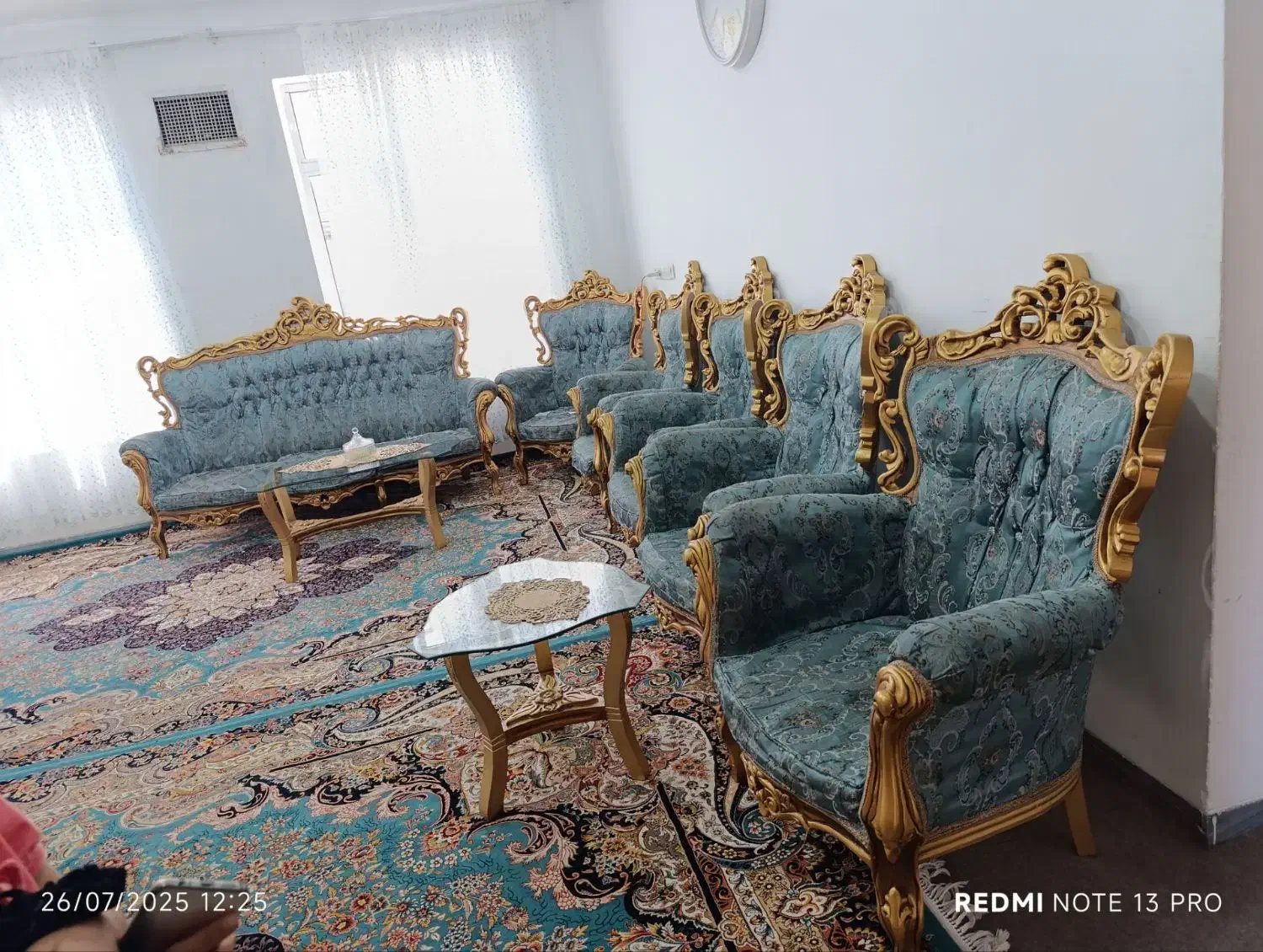 مبل 9نفره کارکرده|حراج|سقز, |دیوار