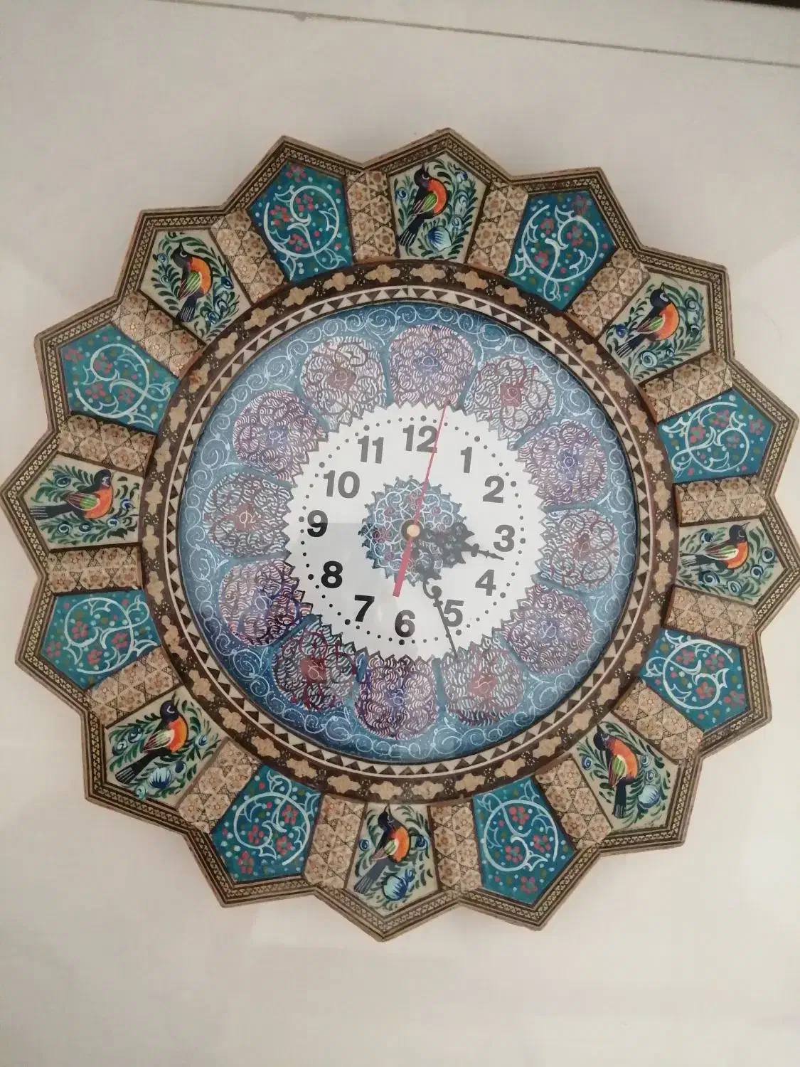 ساعت خاتم کاری اصفهان|ساعت دیواری و تزئینی|شاهین‌شهر, اقبال لاهوری|دیوار