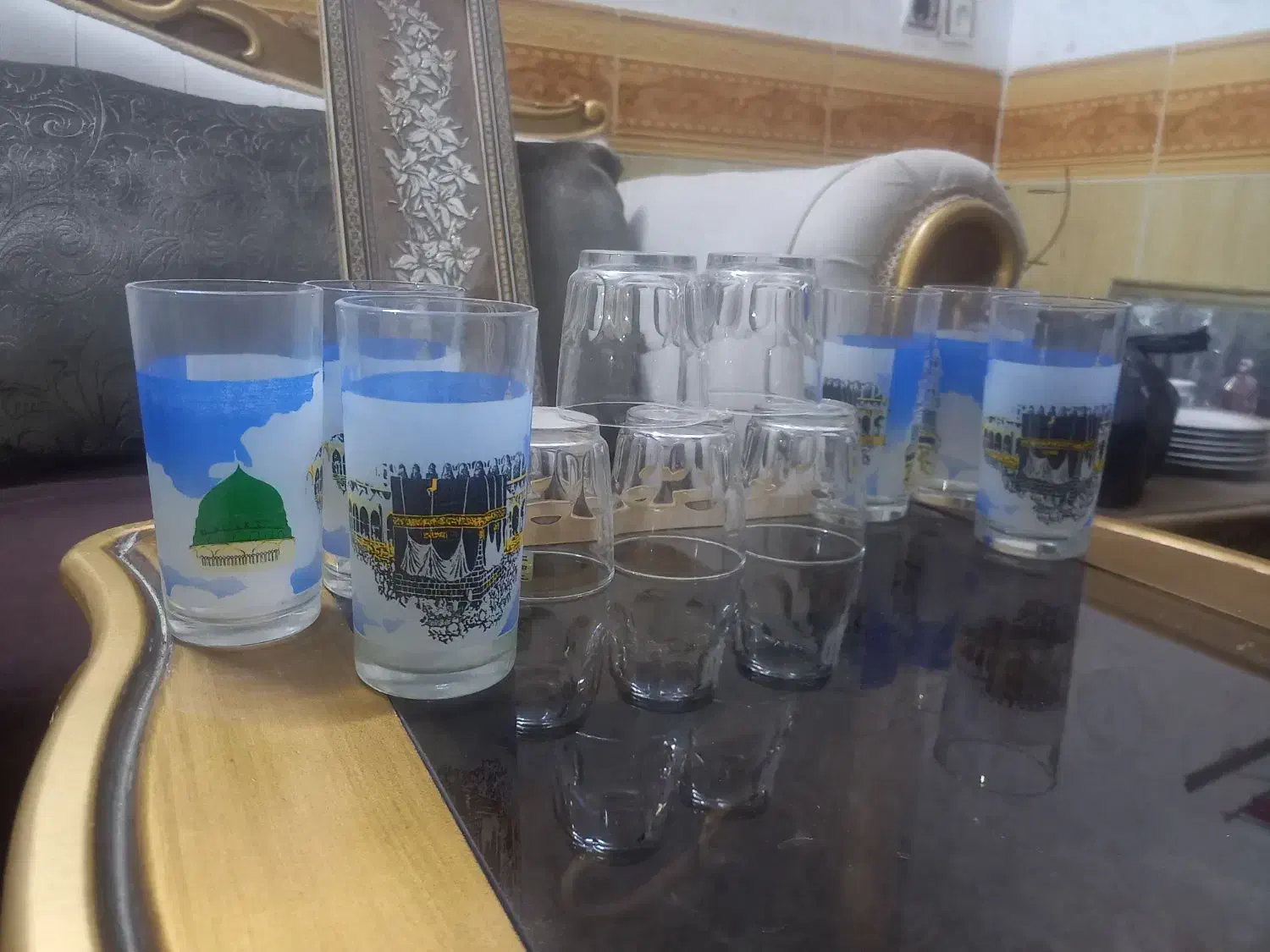 لیوان واستکان|ظروف سرو و پذیرایی|نیشابور, امام|دیوار