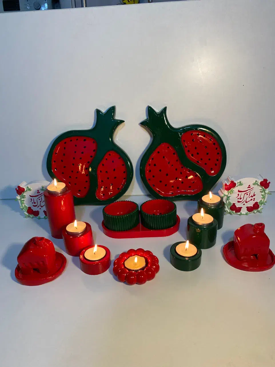 کلی کارای جذاب یلدایی وچیدمان میزآرایش ودکوری منزل|صنایع دستی و سایر لوازم تزئینی|لاهیجان, کوی آزادگان|دیوار