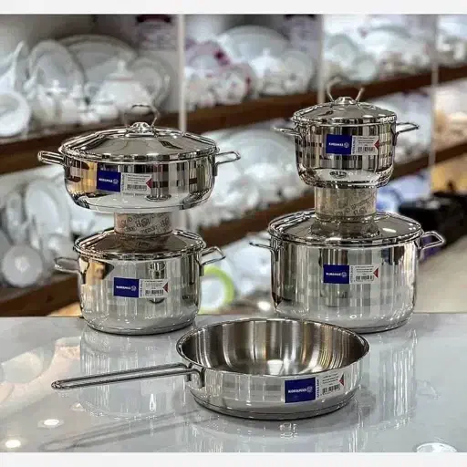 سرویس قابلمه چدن کانکشن اقساطی بخر قابلمه استیل|ظروف پخت‌وپز|یزد, |دیوار