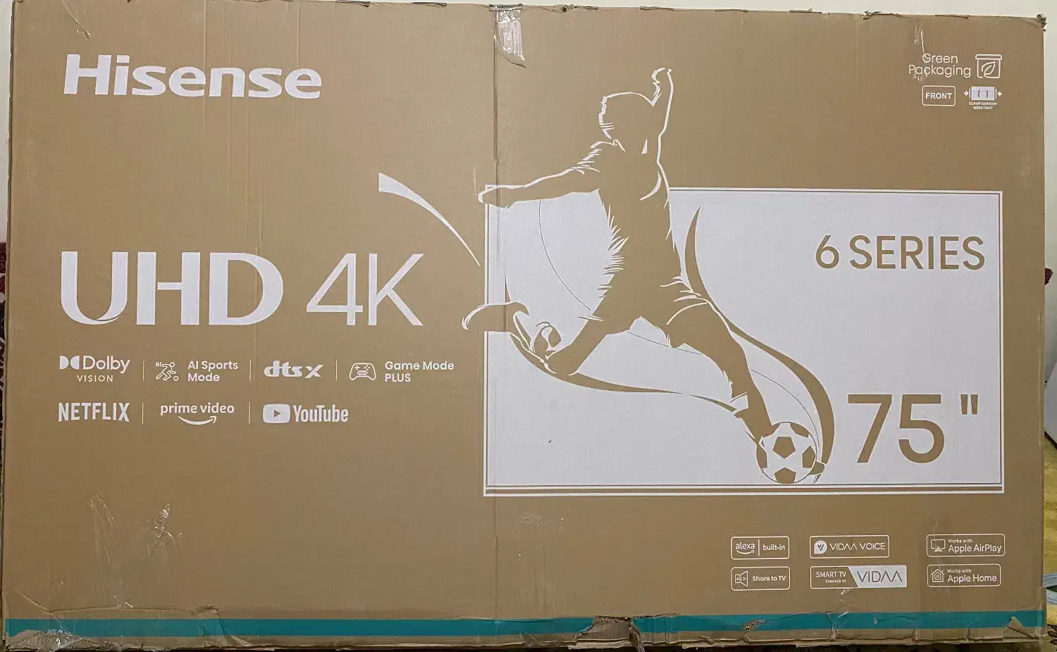 تلویزیون 75Hisenseاینچ|تلویزیون و پروژکتور|شیراز, شهرک مخابرات|دیوار