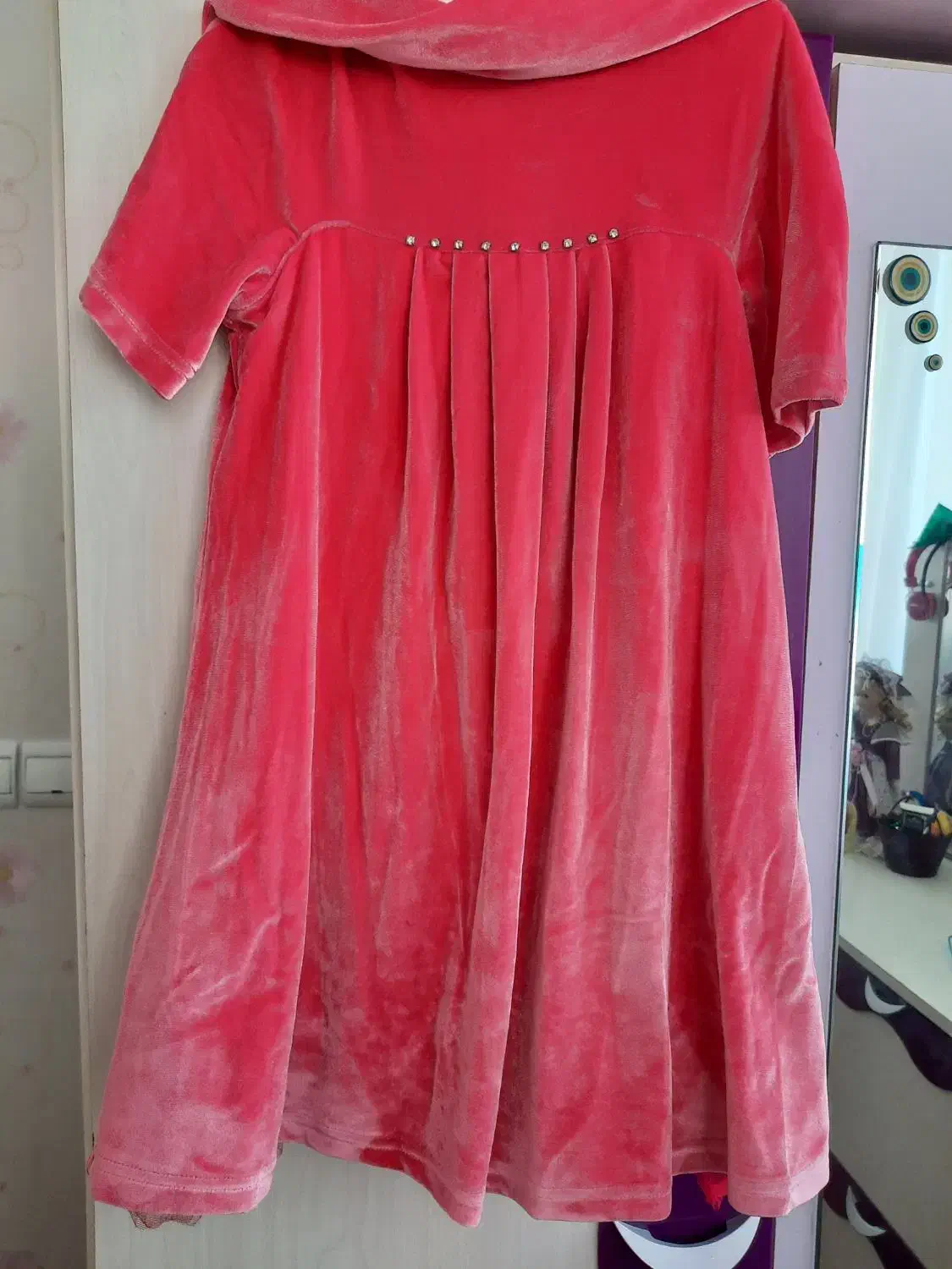 کاپشن وپیراهن مخمل مجلسی ترک دخترانه|لباس|تبریز, |دیوار