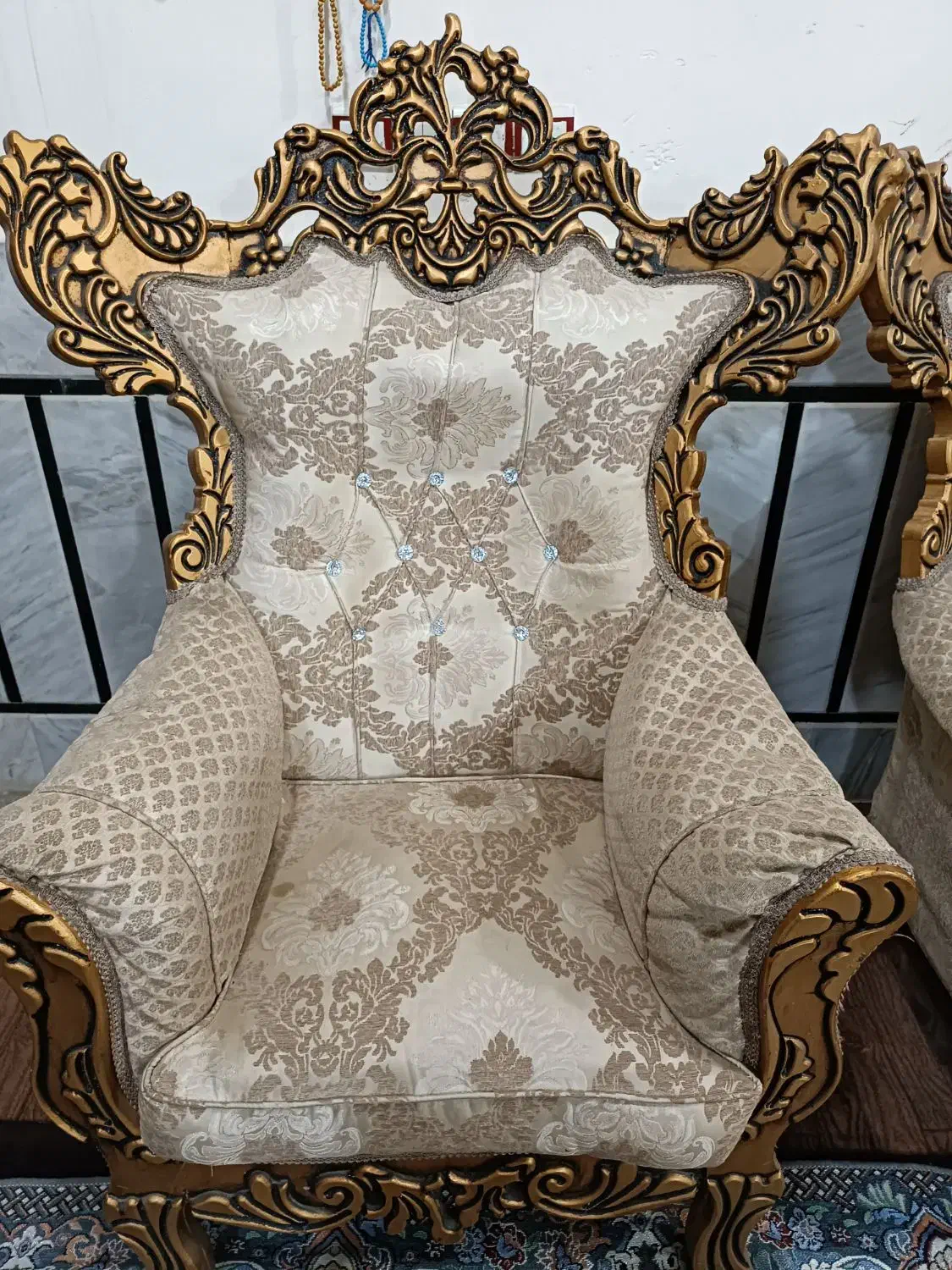 مبل سلطنتی۷نفره|مبلمان خانگی و میز عسلی|اندیمشک, |دیوار