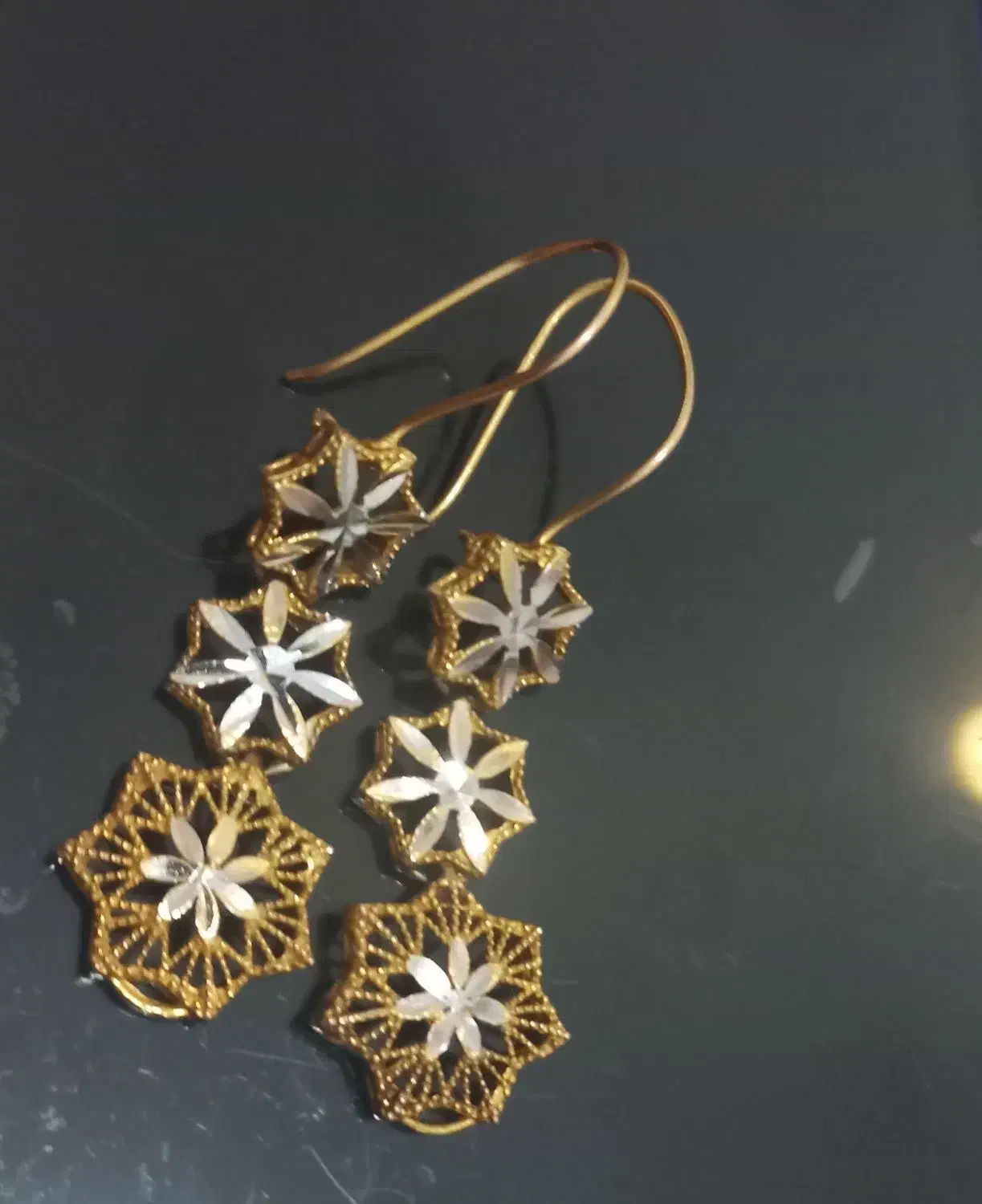 گوشواره طلا درحد نو|جواهرات|شیروان (خراسان), |دیوار