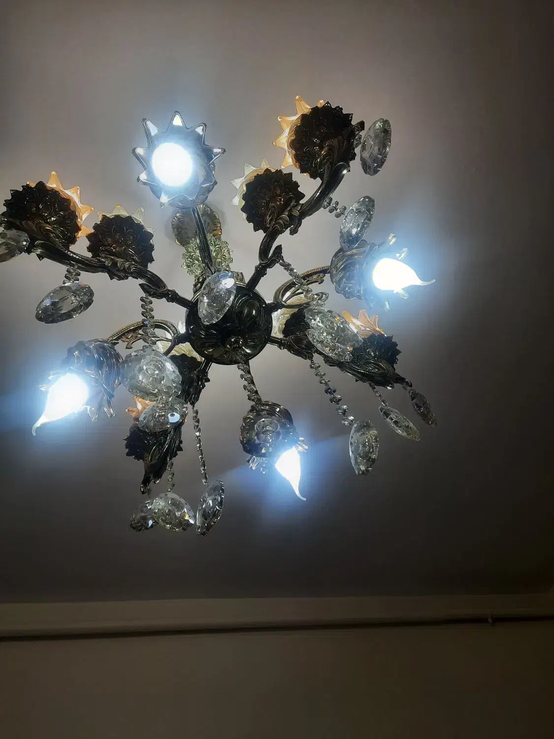 ۳ عدد لوستر برنز اصل|لوستر و چراغ آویز|محمدیه-قزوین, |دیوار