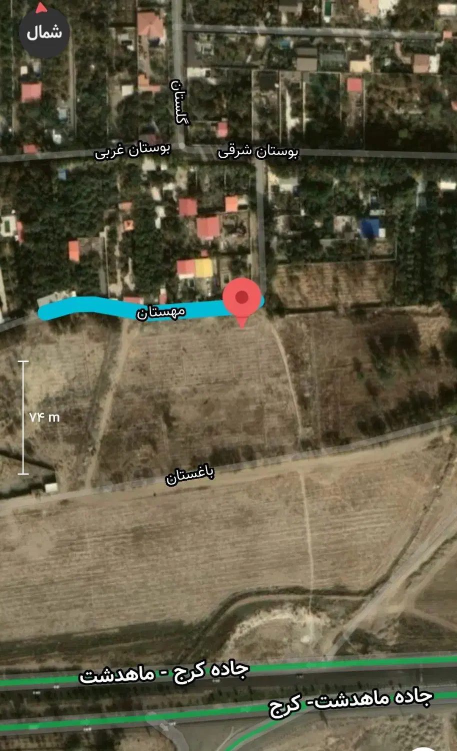 زمین زراعی ۶۵۵ متر با بر ۱۵ قابل تهاتر با خودرو|فروش زمین و ملک کلنگی|محمدشهر, محمدشهر|دیوار