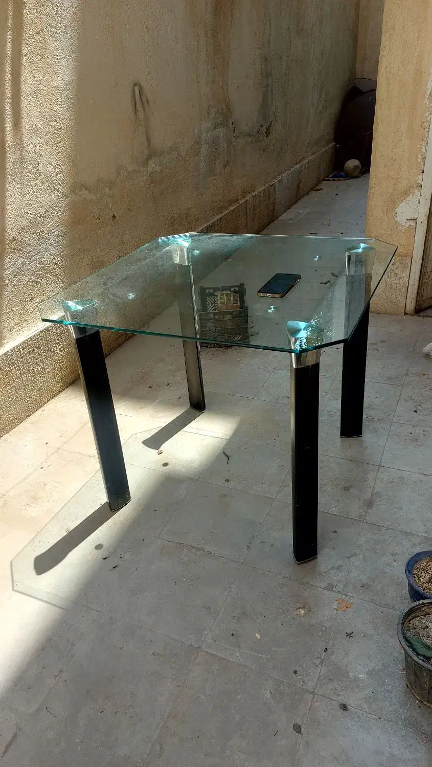میز چهار نفره شیشهای|میز و صندلی غذاخوری|شیراز, دینکان|دیوار