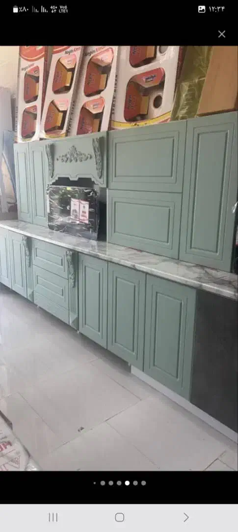 کابینت آماده آشپزخانه کف تراش کد۰۰۸۱|مصالح و تجهیزات ساختمان|اندیشه, اندیشه فاز ۲|دیوار