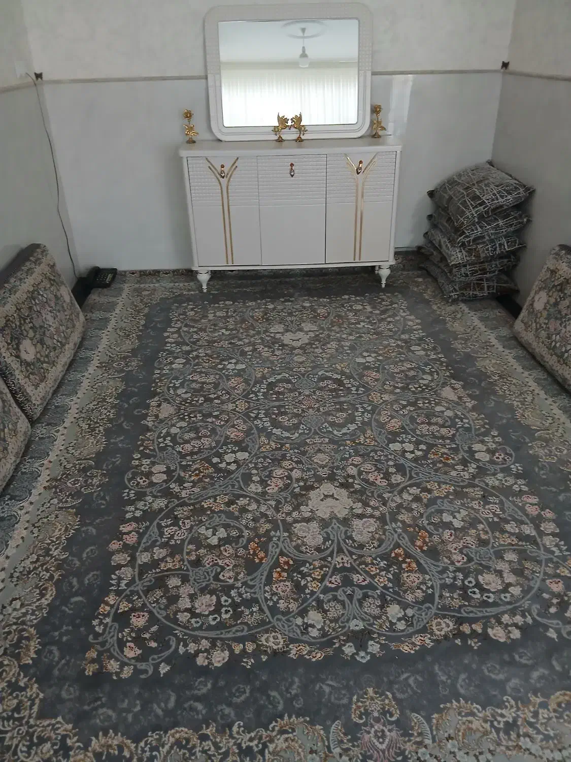 فرش ۹متری باغ بهشت|فرش|قم, نیروگاه|دیوار