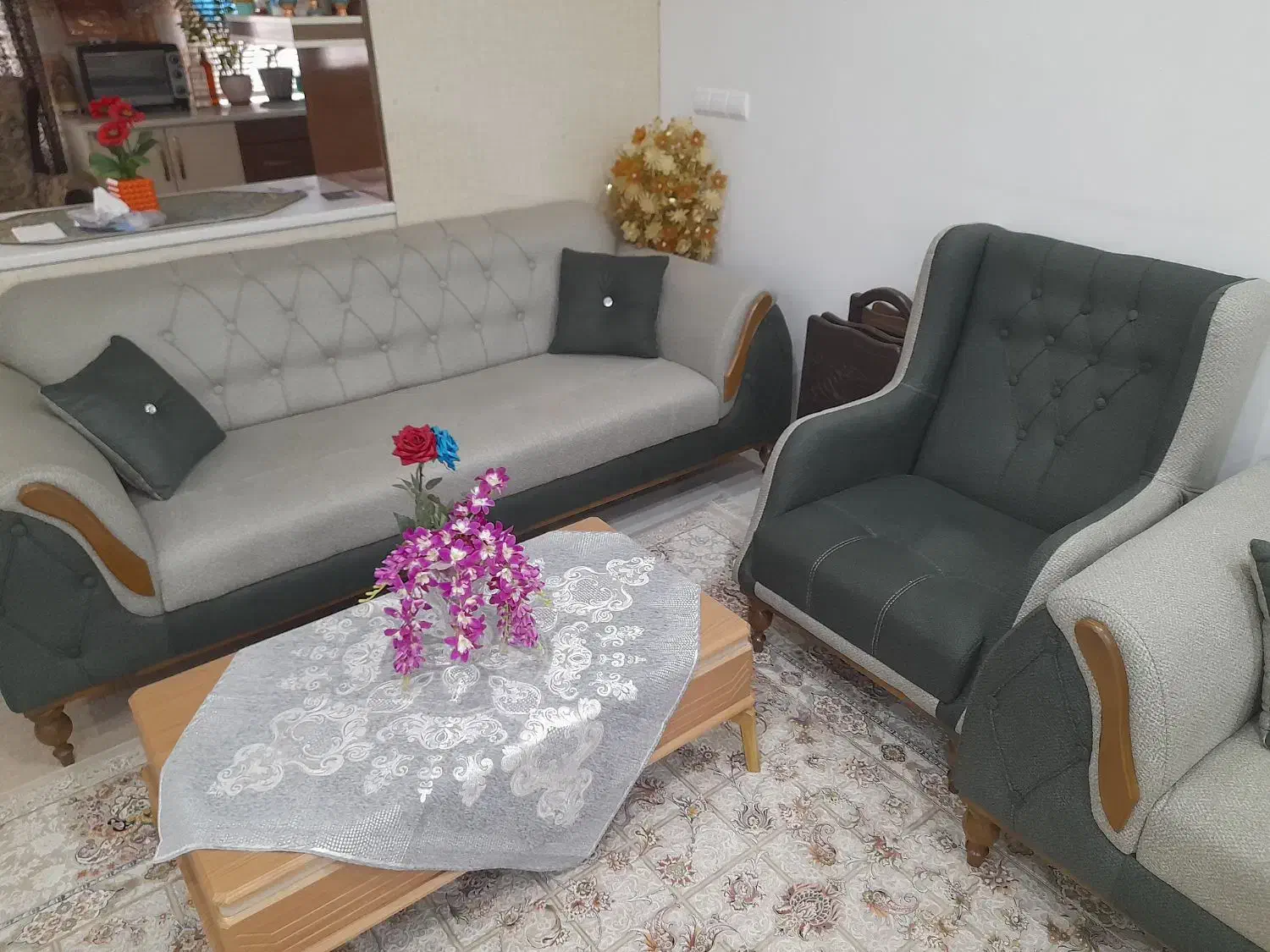 مبل 8نفره|مبلمان خانگی و میز عسلی|لنگرود, |دیوار