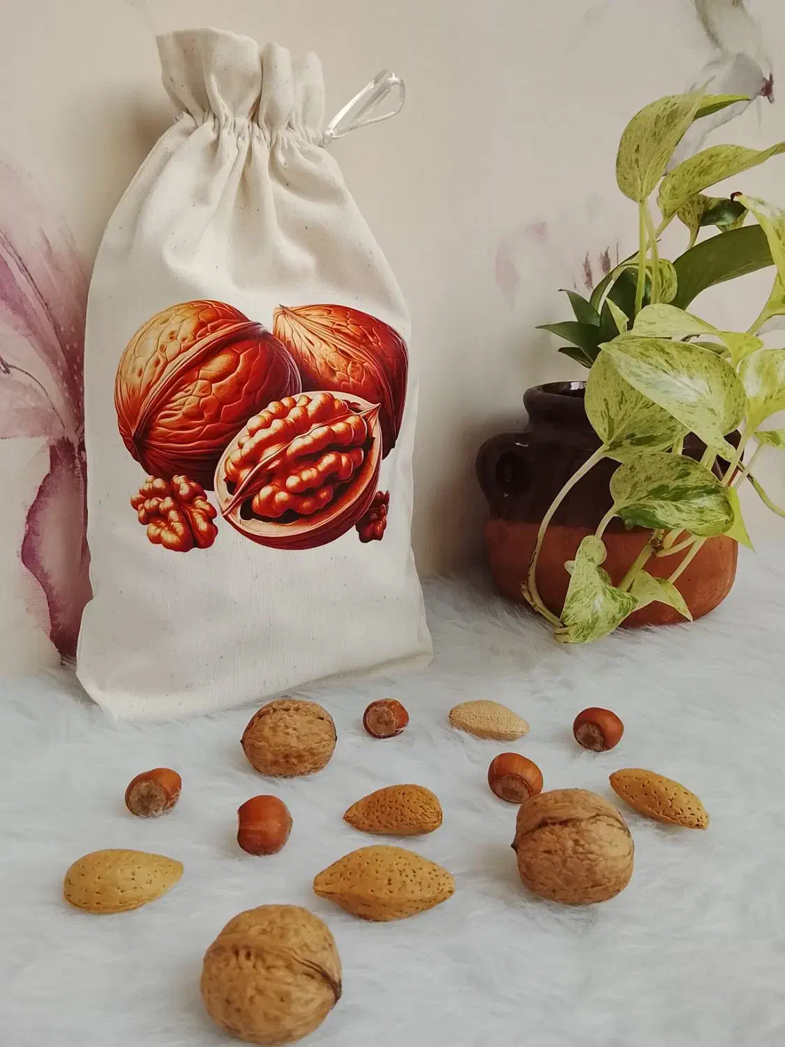 کیسه سبزیجات و گردو|ظروف نگهدارنده، پلاستیکی، یک‌بارمصرف|پردیس, فاز ۲|دیوار