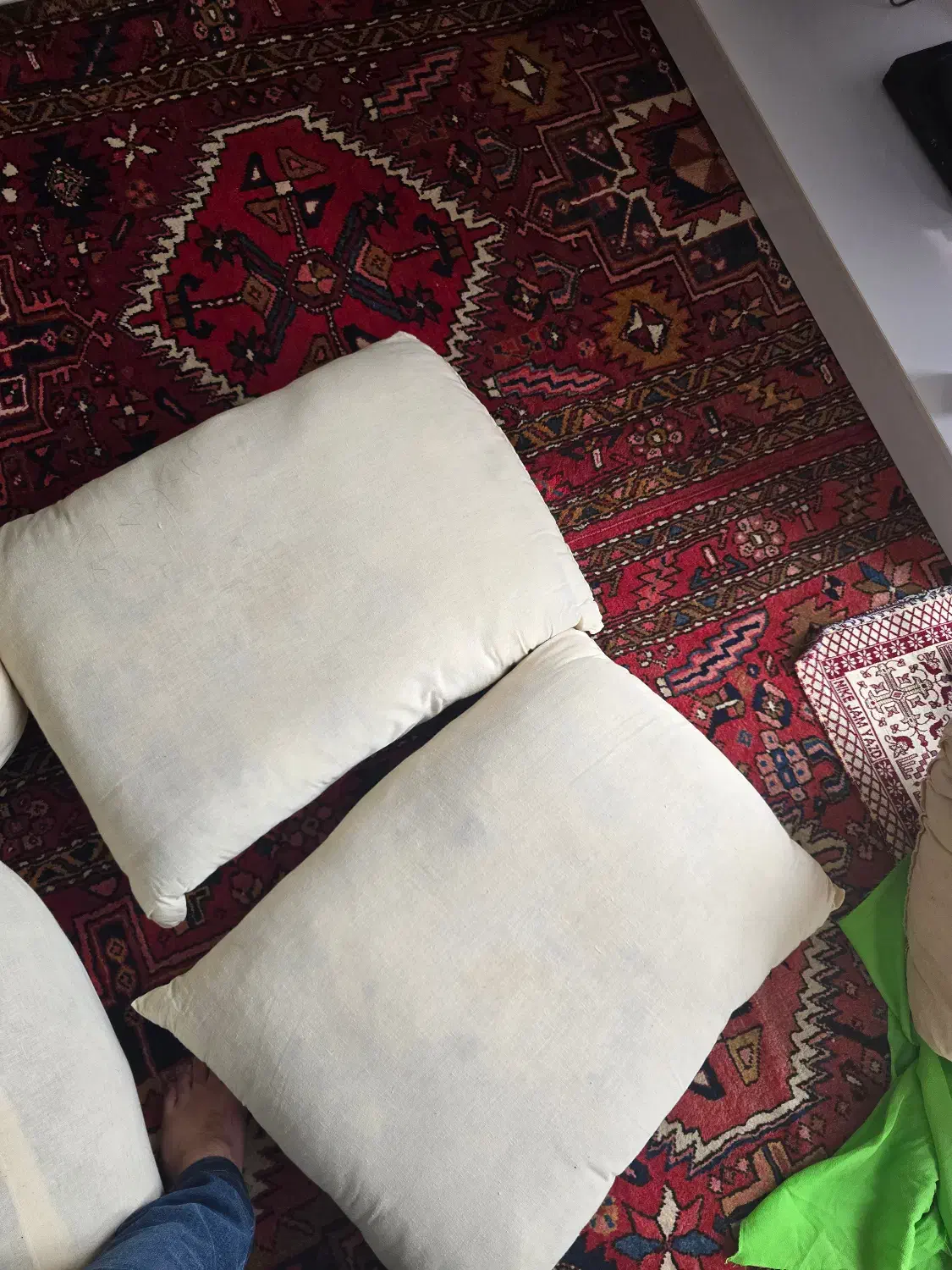 پشتی و بالشت پشم گوسفند درجه 1|رختخواب، بالش، پتو|اهر, |دیوار