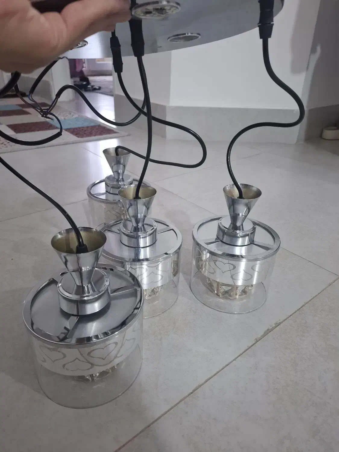 لوستر درحد نو|لوستر و چراغ آویز|گرگان, |دیوار