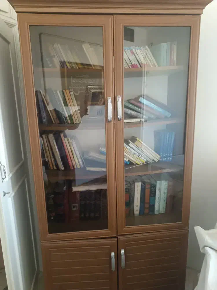 کتابخانه ام دی اف سالم|کتابخانه، شلف، قفسه‌های دیواری|مشهد, زمانه|دیوار