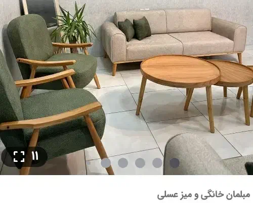 مبل دسته تک نفره چوب مینیمال|مبلمان خانگی و میز عسلی|تهران, شهید رجایی|دیوار