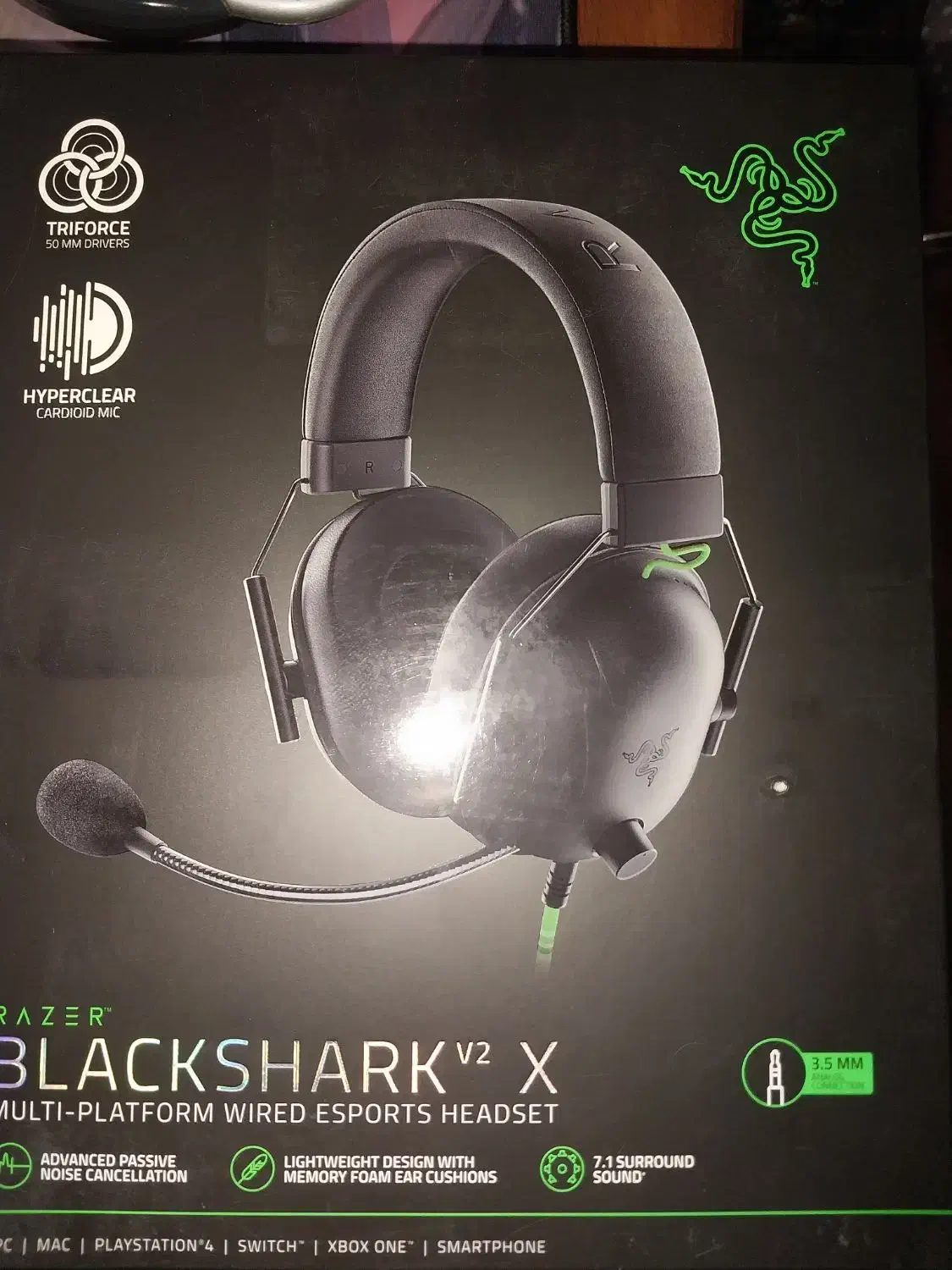 هدست هدفون ریزر razer black shark v2x|قطعات و لوازم جانبی رایانه|ورامین, شهرک ولیعصر|دیوار
