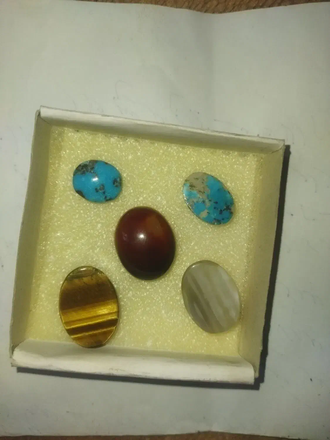 پنج عدد سنگ نگین معدنی درجه یک|جواهرات|دهدشت, |دیوار