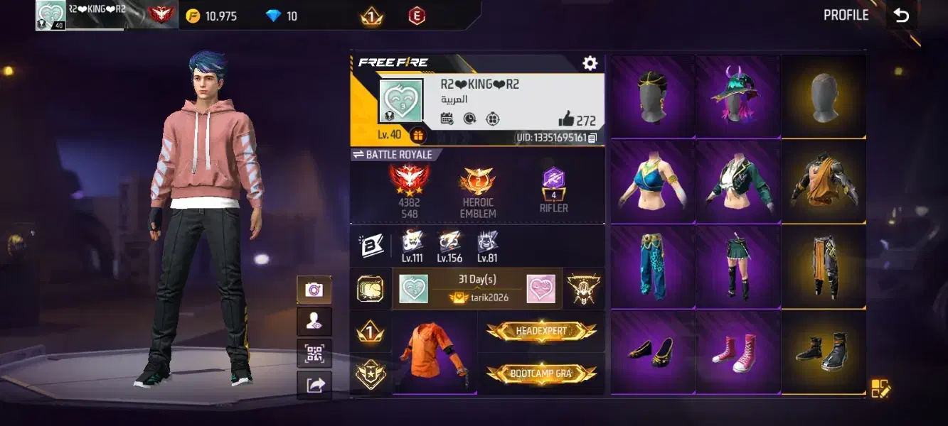 اکانت فری فایر|کنسول، بازی ویدئویی و آنلاین|فاضل آباد, |دیوار