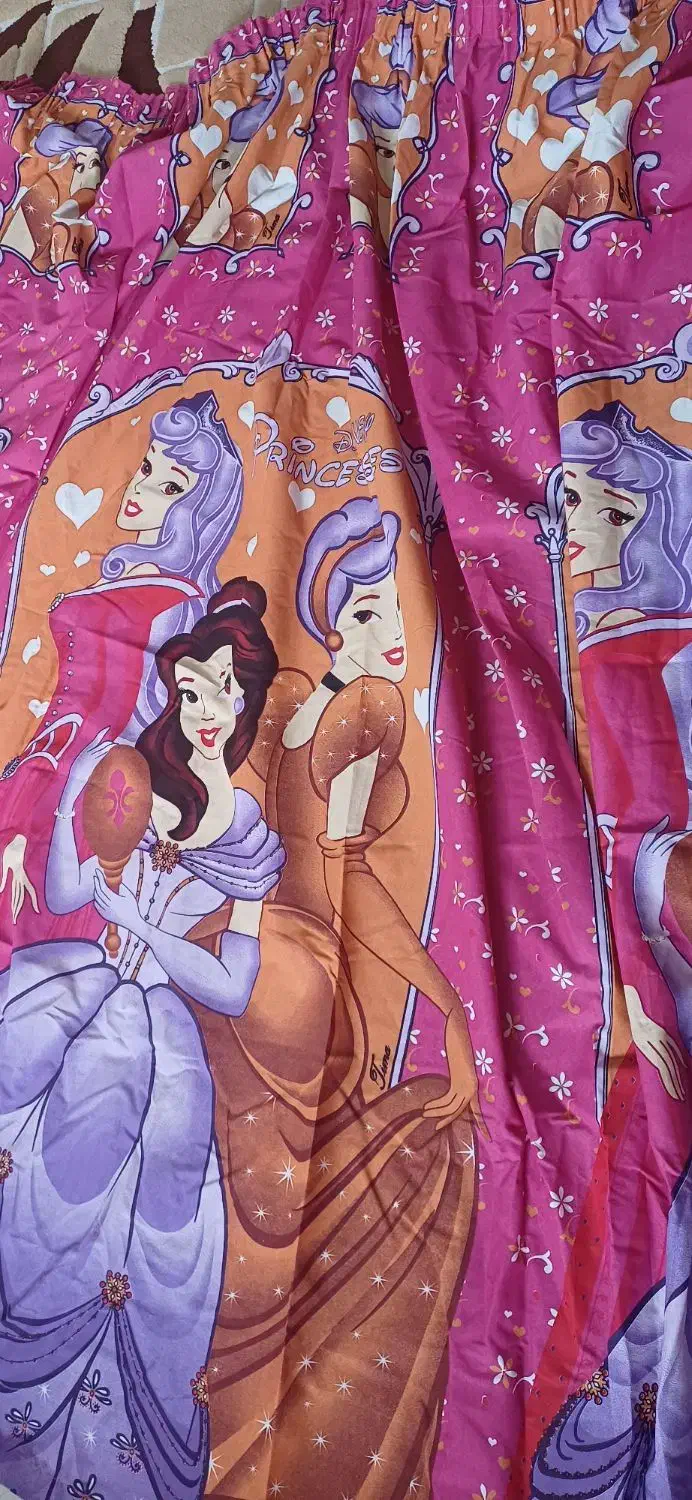 پرده پذیرای و اتاق خواب باهم یتومن|پرده، رانر، رومیزی|باغ ملک, |دیوار