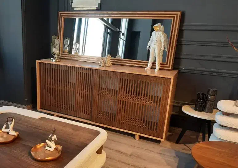 میز LCD و آینه کنسول|بوفه، ویترین، کنسول|شیراز, قصرالدشت|دیوار