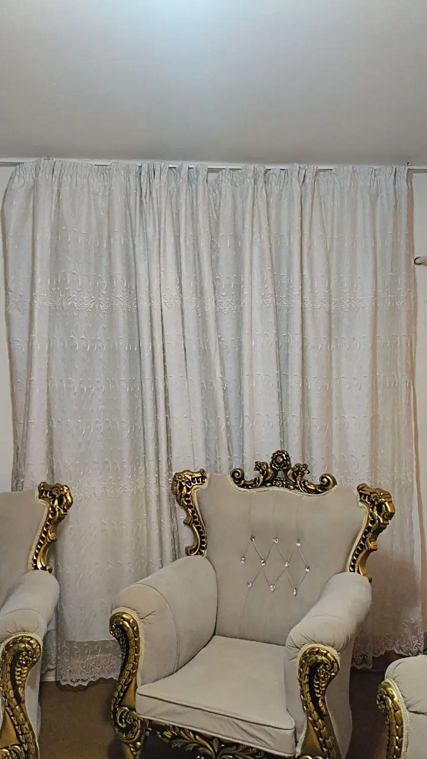 پرده به همراه آستر زیر|پرده، رانر، رومیزی|بندر ماهشهر, |دیوار