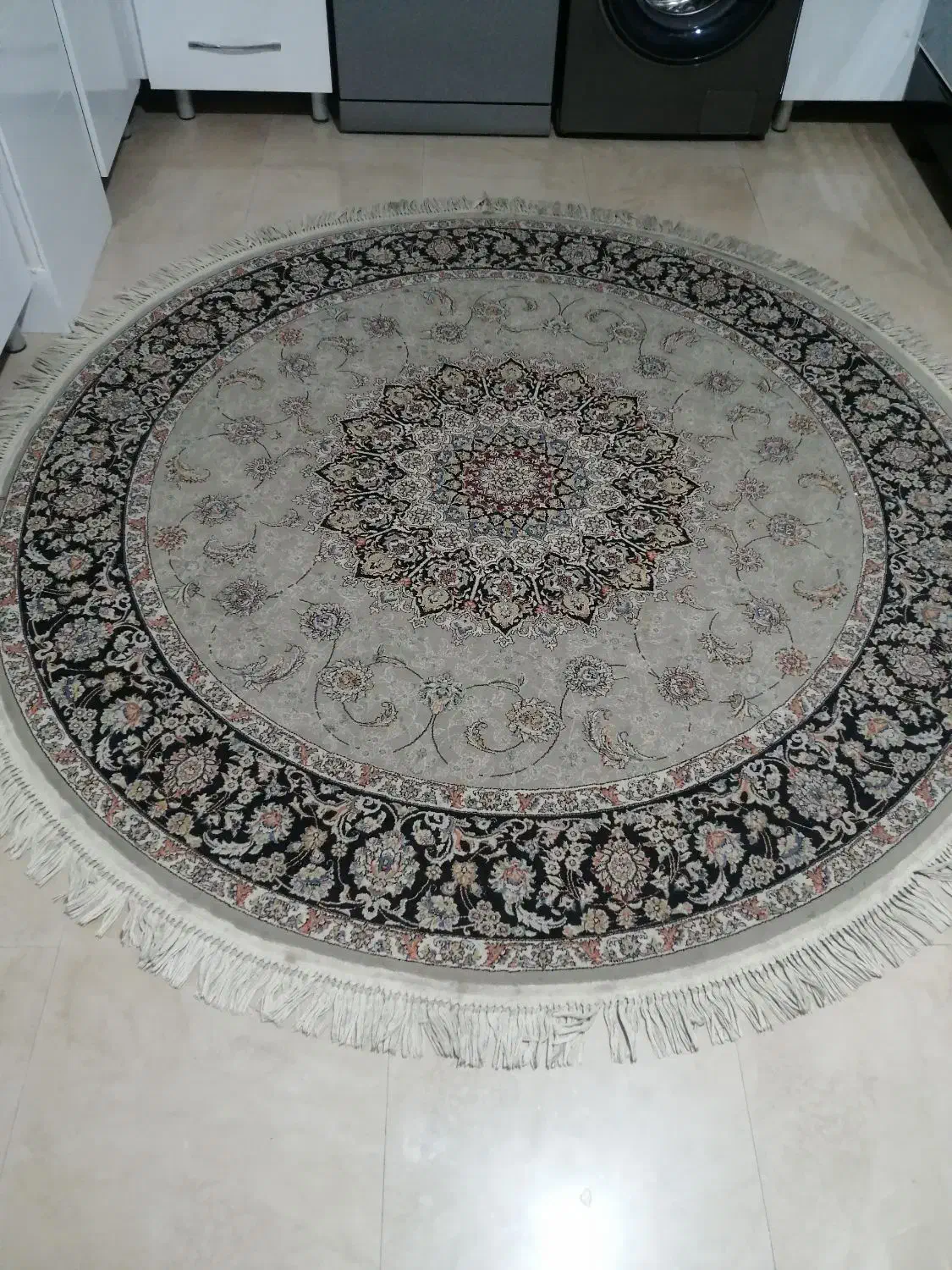 فرش گرد وکناره|فرش|کرمانشاه, |دیوار