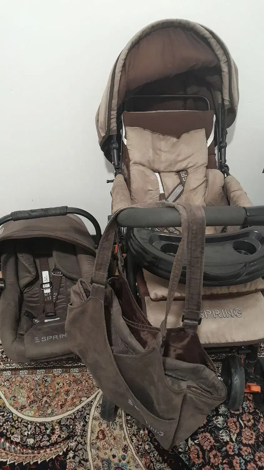 وسایل سیسمونی در حد نو شامل چند تکه|کالسکه و لوازم جانبی|رفسنجان, |دیوار