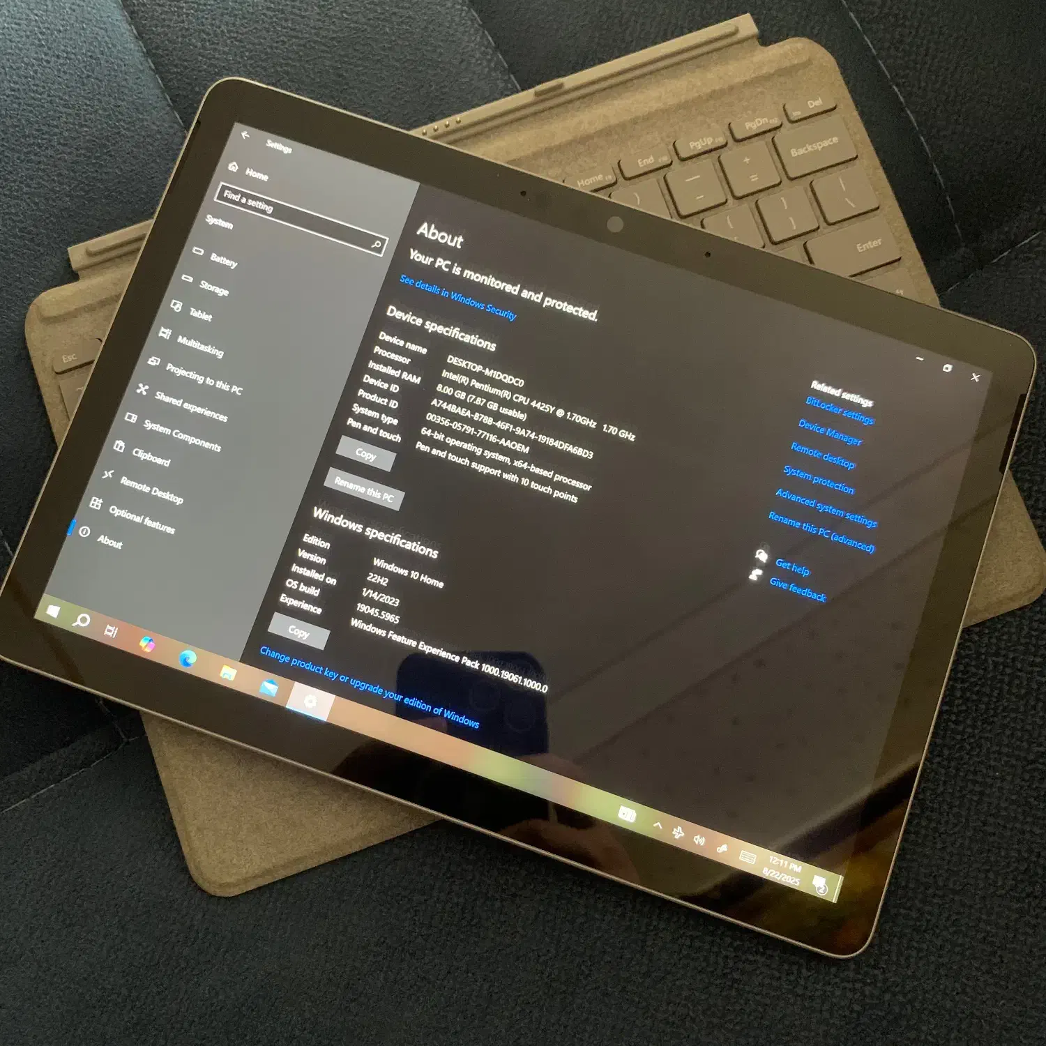 لپتاپ تبلت شو مایکروسافت گو microsoft surface go 2|رایانه همراه|تهران, اسفندیاری|دیوار