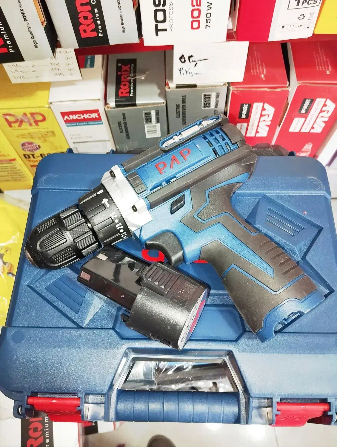 دریل شارژی تک باطری 12 ولت پی ای پی پیچ گوشتی|ابزارآلات|شیراز, نصر|دیوار