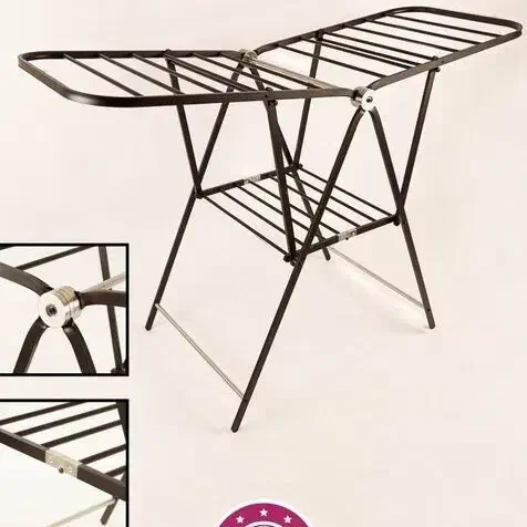 بندرخت لباس 12شاخه استیل براق بند رخت آپارتمانی|بندرخت و رخت‌آویز|یزد, |دیوار