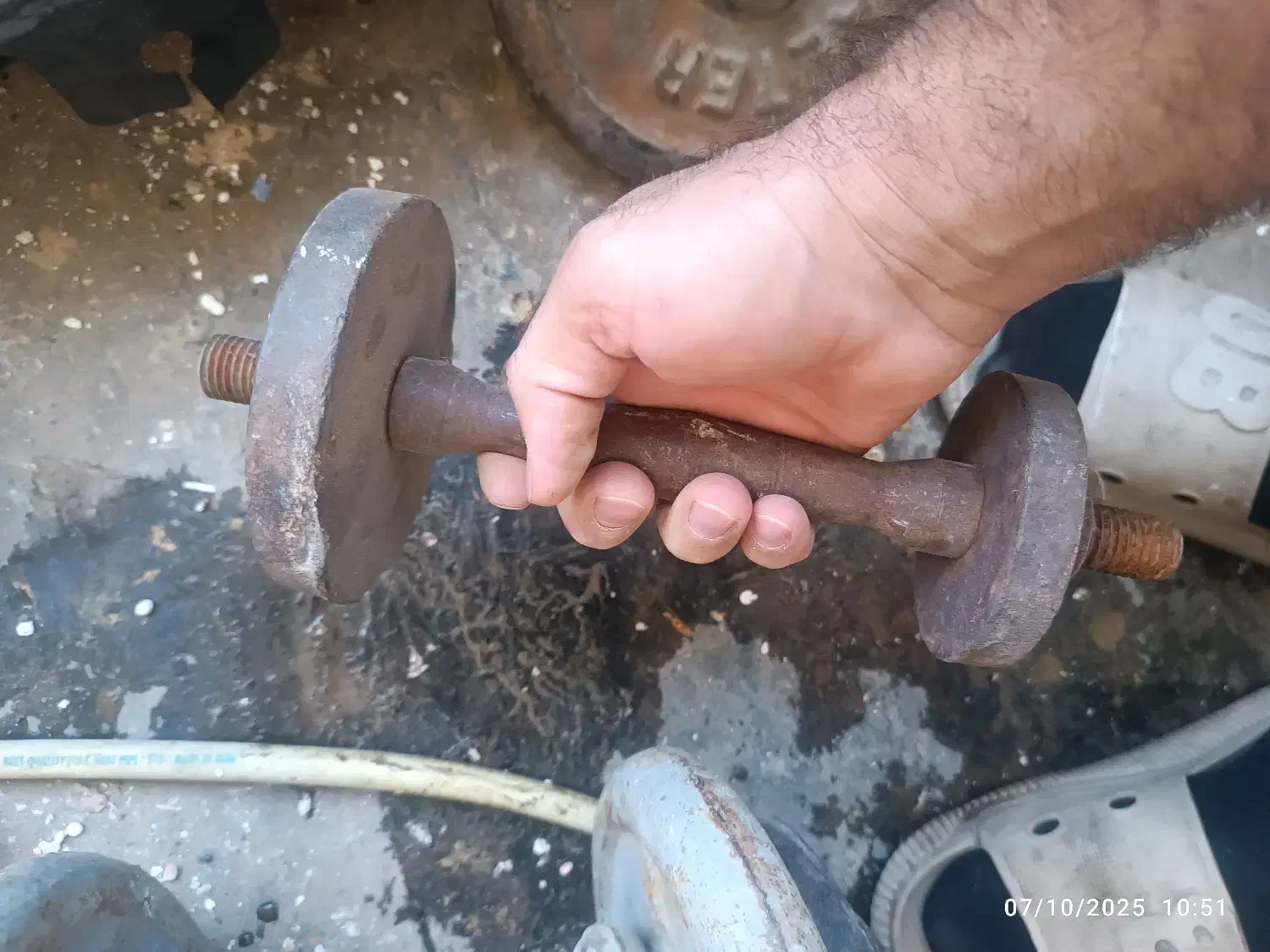 وزنه سنگ هالتر دمبل|تجهیزات ورزشی|مشهد, طلاب|دیوار