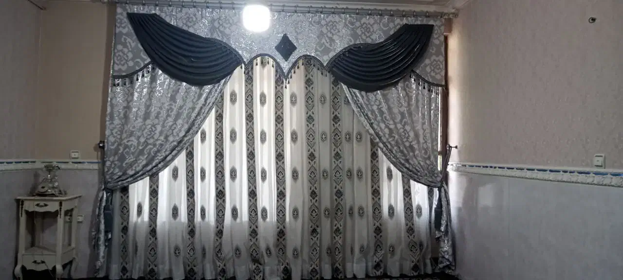 دوتا پرده شیک با کیفیت|پرده، رانر، رومیزی|نورآباد, |دیوار