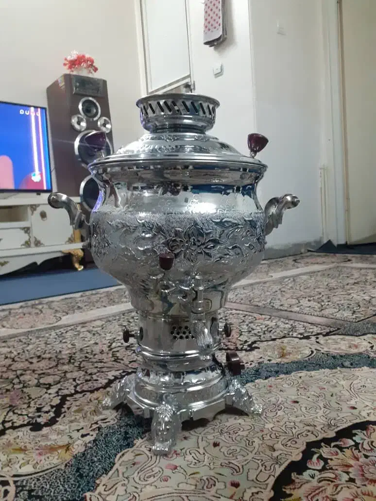 سماور برنجی 8 لیتری|سماور، چای‌ساز، قهوه‌ساز|باقرشهر, |دیوار