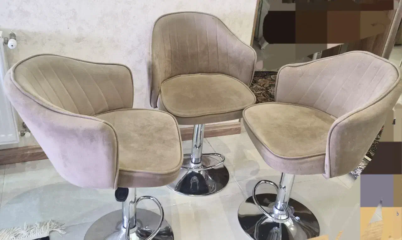 صندلی اپن و جزیره جکدار|میز و صندلی غذاخوری|فولادشهر, C4|دیوار