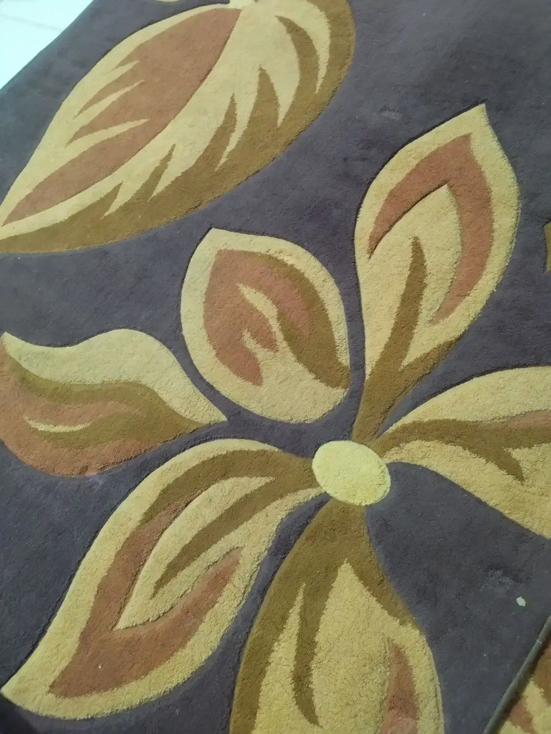 قالی طرح گلیم.|گلیم، جاجیم، گبه|دزفول, |دیوار