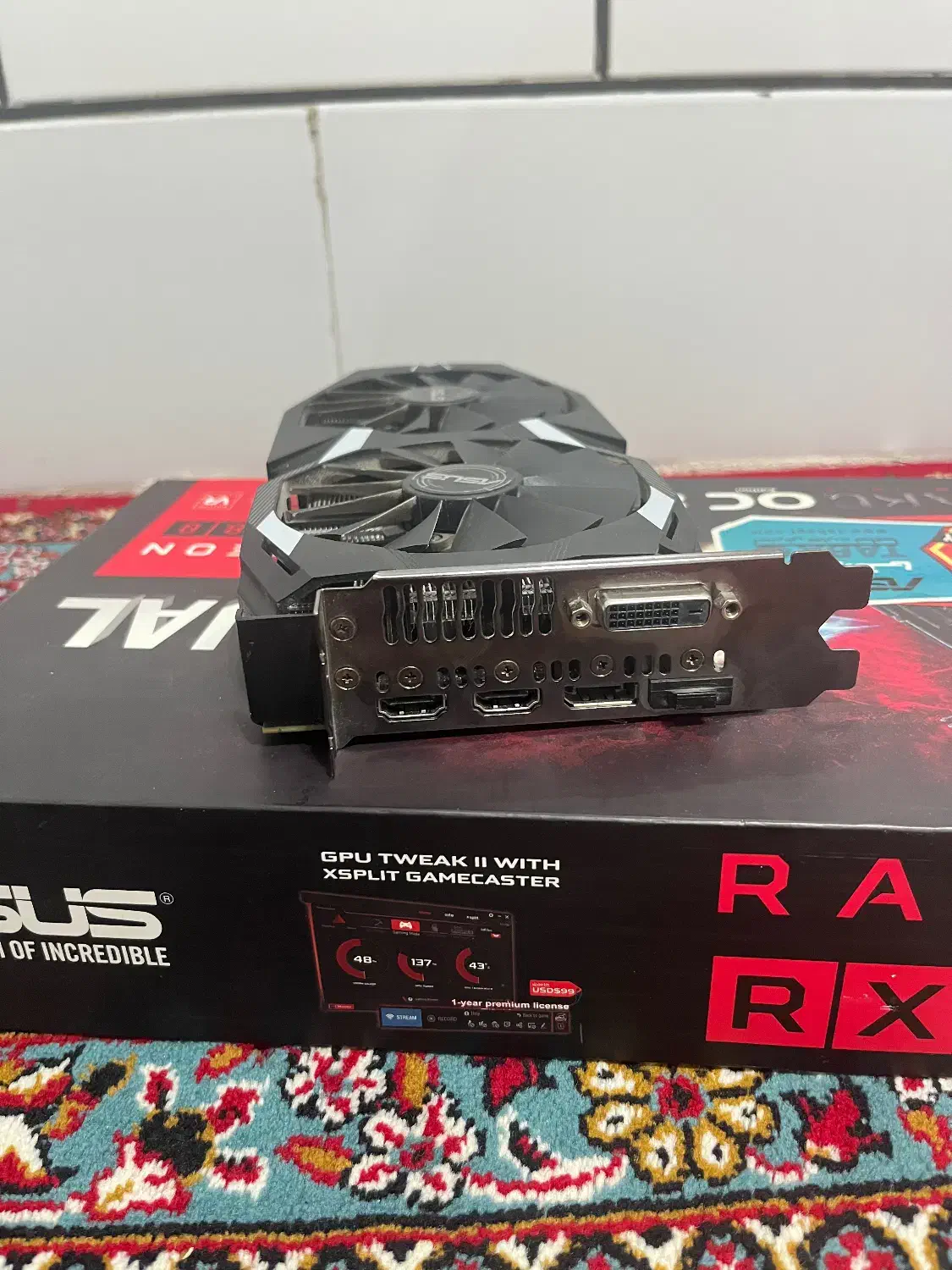 Rx580 asus oc 8g|قطعات و لوازم جانبی رایانه|مبارکه, |دیوار