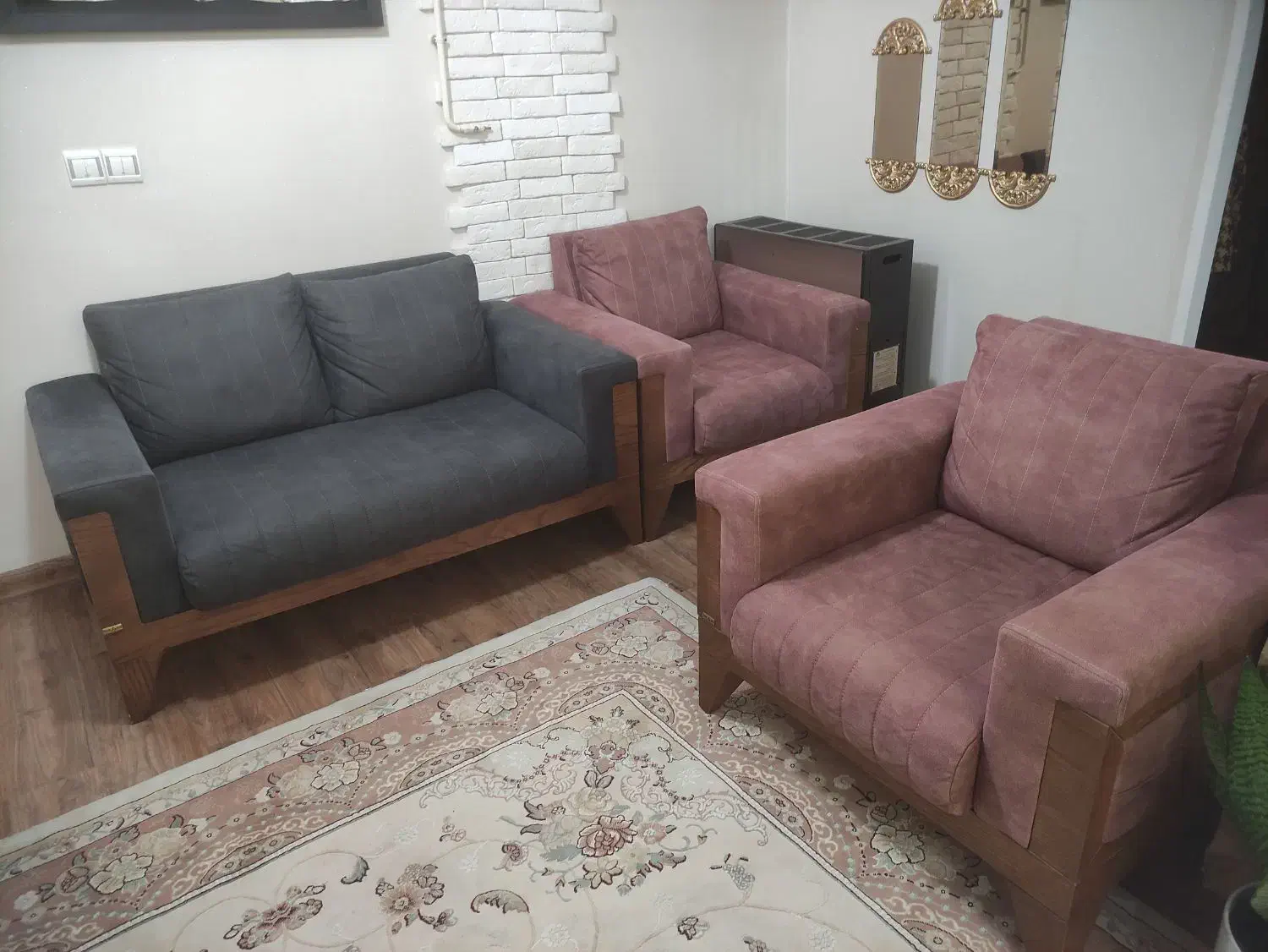 مبل راحتی تمام امدیاف بدون زدگی و پارگی|مبلمان خانگی و میز عسلی|همدان, |دیوار