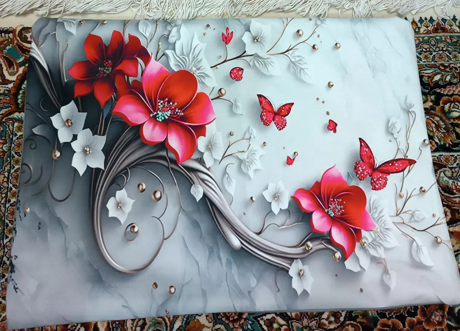 روبالشتی مخمل سه بعدی|رختخواب، بالش، پتو|مشهد, شهرک مهر آباد|دیوار