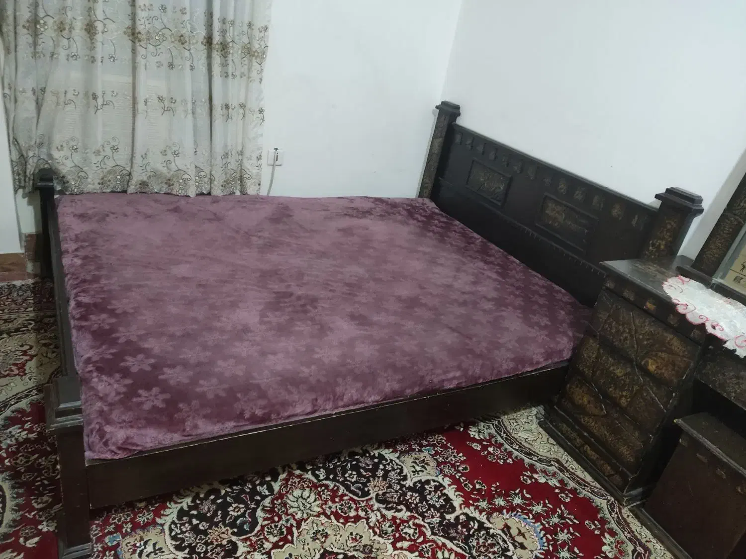 سرویس خواب دونفره|تخت و سرویس خواب|جم, |دیوار