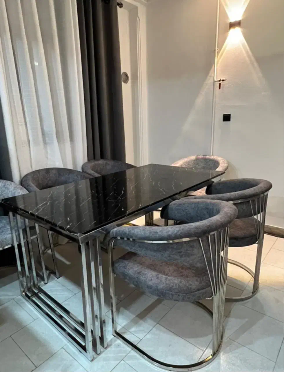 میز ناهارخوری ۶ نفره|میز و صندلی غذاخوری|رشت, معلم|دیوار