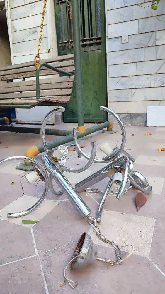 لوستر|لوستر و چراغ آویز|شیراز, شهرک مفتح|دیوار