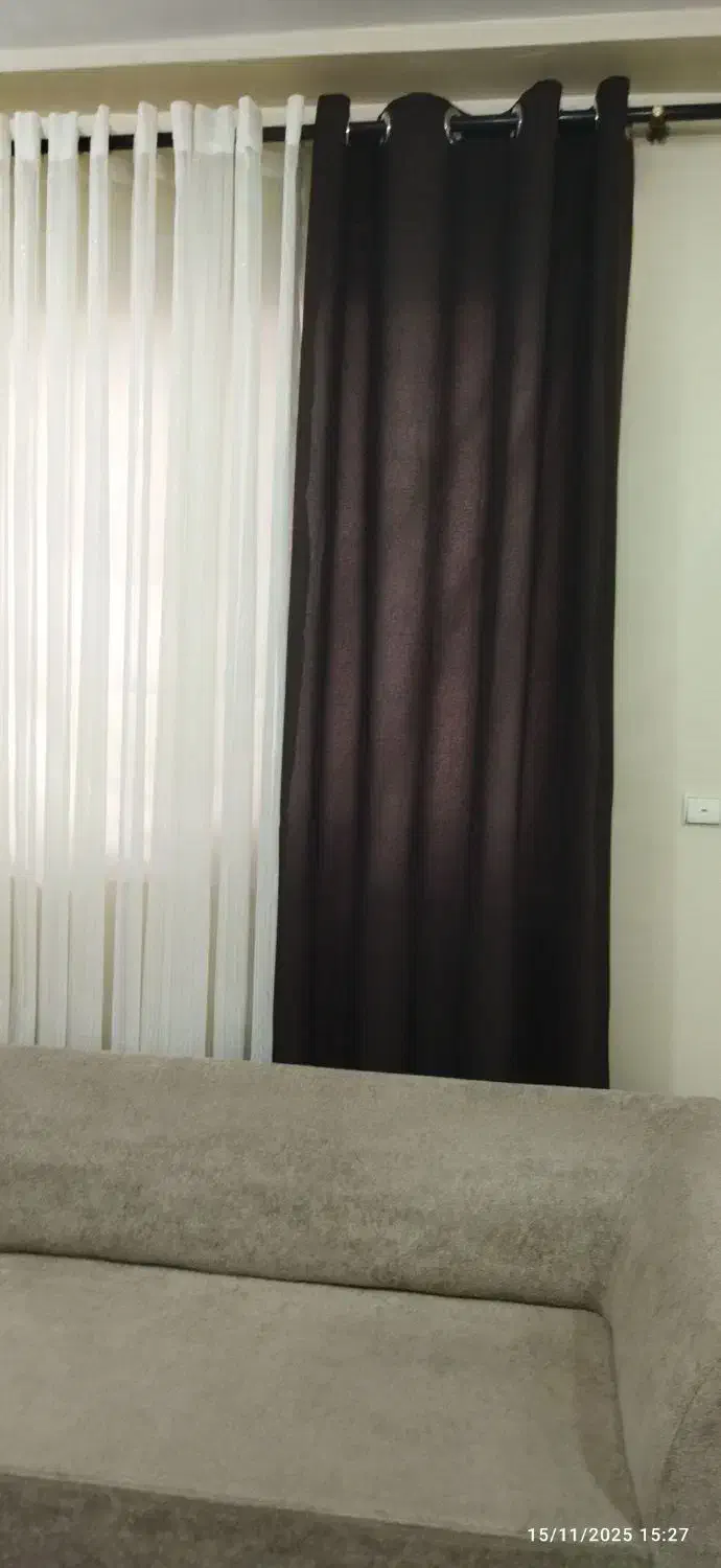 پرده پانچی کنفی ۸حلقه|پرده، رانر، رومیزی|لاهیجان, بازکیاگوراب|دیوار