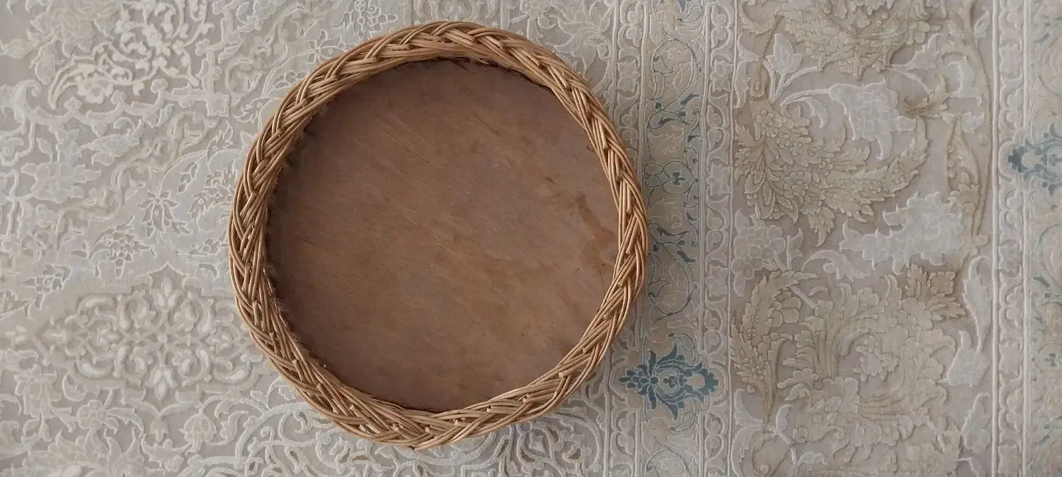 سبد حصیری چوبی|صنایع دستی و سایر لوازم تزئینی|قم, شاه سید علی|دیوار