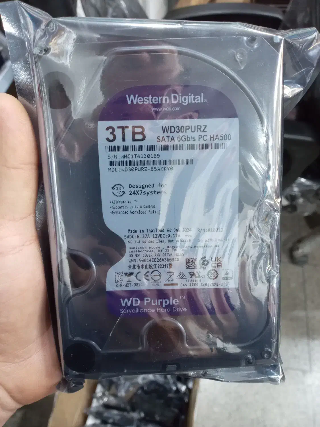 هارد وسترن بنفش 3 ترابایت|قطعات و لوازم جانبی رایانه|کرج, گلشهر|دیوار