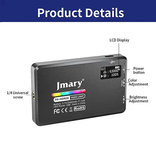 فروش نور ثابت جی ماری Jmary FM-150RGB|صوتی و تصویری|تهران, بهار|دیوار